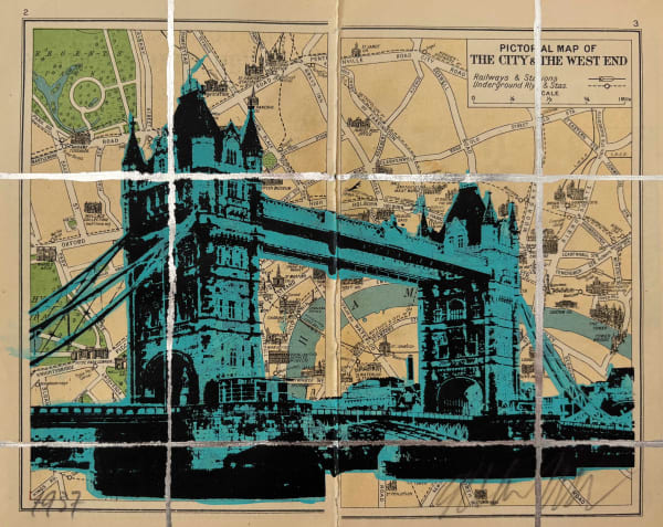 Angela Morris-Winmill, Tower Bridge, Tiffany Ink, 1937