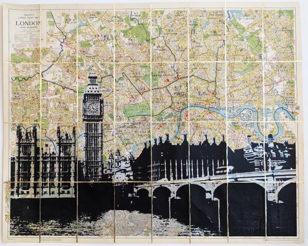 Angela Morris-Winmill, Westminster Bridge - Silver Ink, 2023