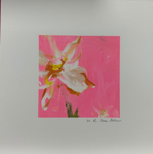 M.E. Ster-Molnar, Mini Bloom: Daffodil Neon Pink Skies