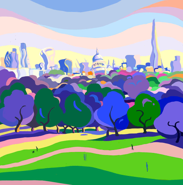 Sarah Fosse, Primrose Hill Morning - Medium