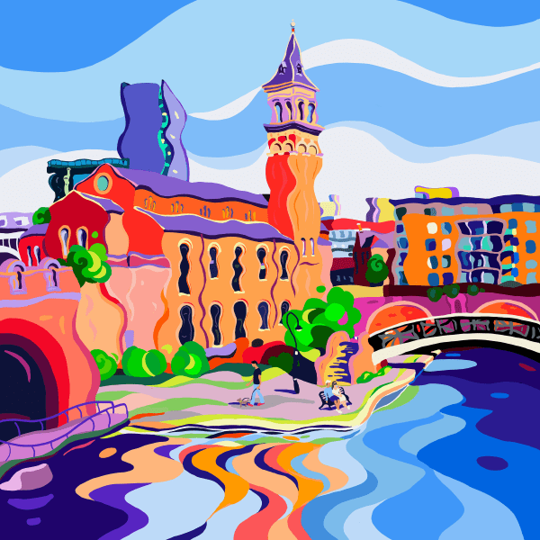 Sarah Fosse, Canal Side Stroll - Medium