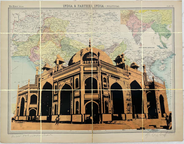 Angela Morris-Winmill, Amber Fort, Jaipur India - Copper Ink