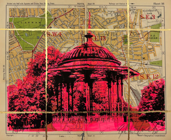 Angela Morris-Winmill, Clapham Common, Pink Ink, 1937