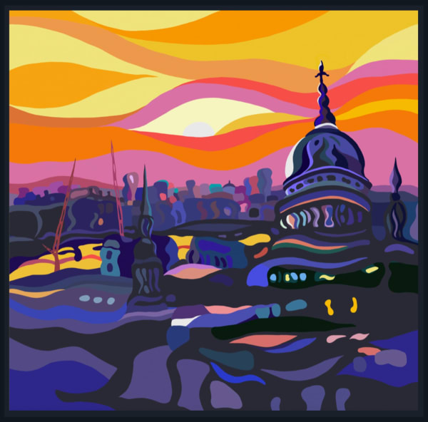 Sarah Fosse, St Paul's Sunset - Large