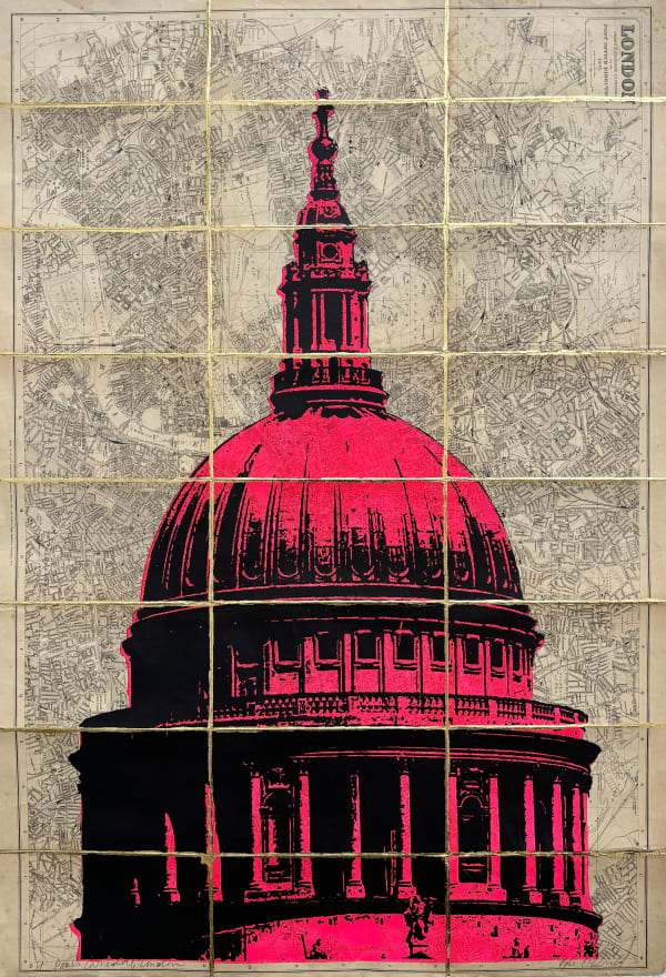Angela Morris-Winmill, St Paul's Cathedral - Pink Ink