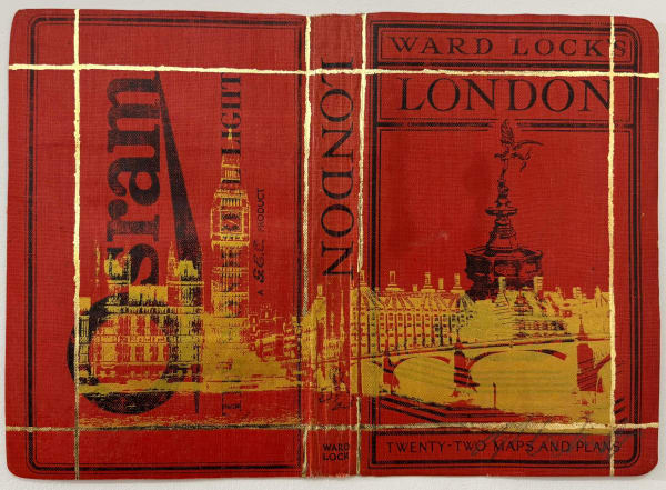 Angela Morris-Winmill, Big Ben/Westminster Bridge, Original Antique Map Book Cover