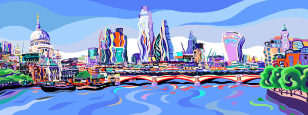 Sarah Fosse, View From the South Bank - Medium