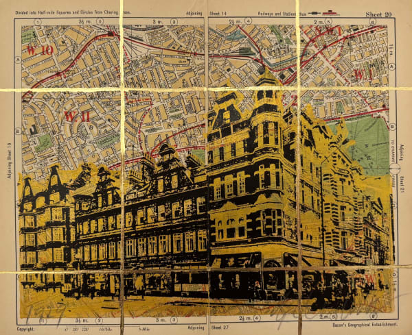 Angela Morris-Winmill, Sloane Square, Gold Ink, 1929