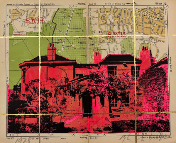 Angela Morris-Winmill, Threadneedle Street, Pink Ink, 1949