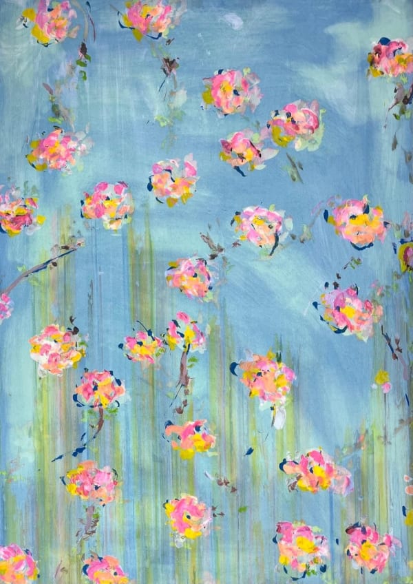 M.E. Ster-Molnar, Cherry Blossom - Soft Denim Carnival