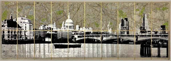Angela Morris-Winmill, St Paul's on the River, Panoramic, Silver Leaf