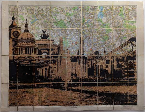 Angela Morris-Winmill, London Panoramic II - Copper, 2023