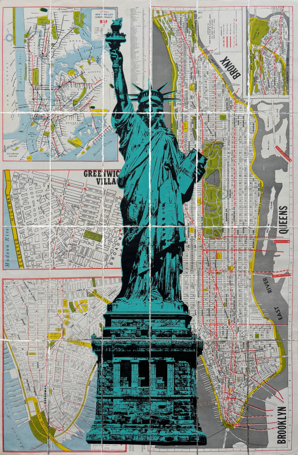 Angela Morris-Winmill, Statue of Liberty, NYC - Tiffany Ink