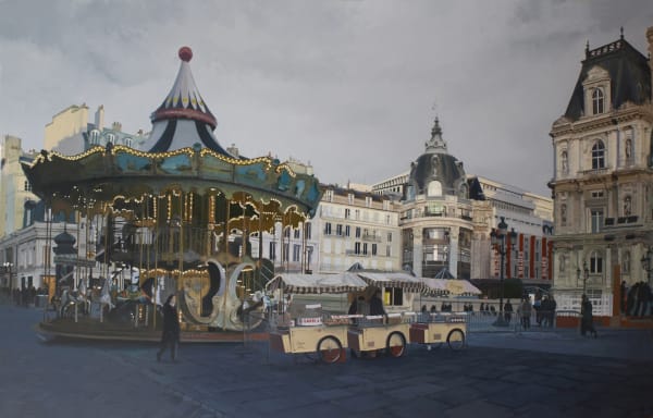 Francisco Rangel Bazar Oil on Canvas 130 x 195 cm