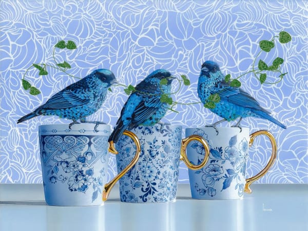 Lorena Kloosterboer Tempus ad Requiem LIX Acrylic on panel 30 x 40 cm