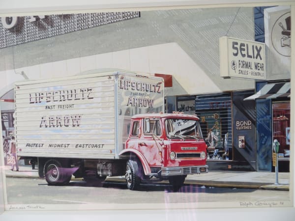 Ralph Goings Arrow truck Watercolour 23 x 30.5 cm