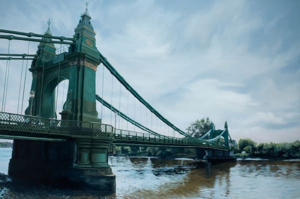 Francisco Rangel Hammersmith Bridge oil on canvas 195 x 130 cm