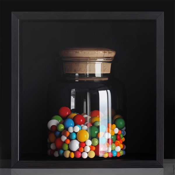 Pedro Campos Sweet Candies Oil on canvas 150 x 150 cm
