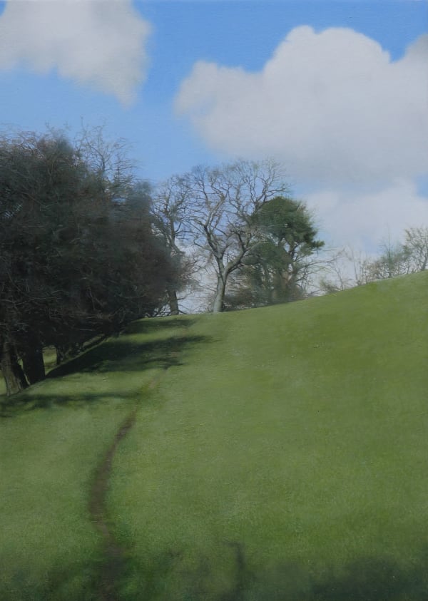 Michael Gaskell Ridgeway Oil on board 18 x 12.5 cm