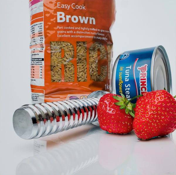 Tom Martin Grains with a Distinctive Nutty Flavour Acrylic on aluminium 100 x 100 cm