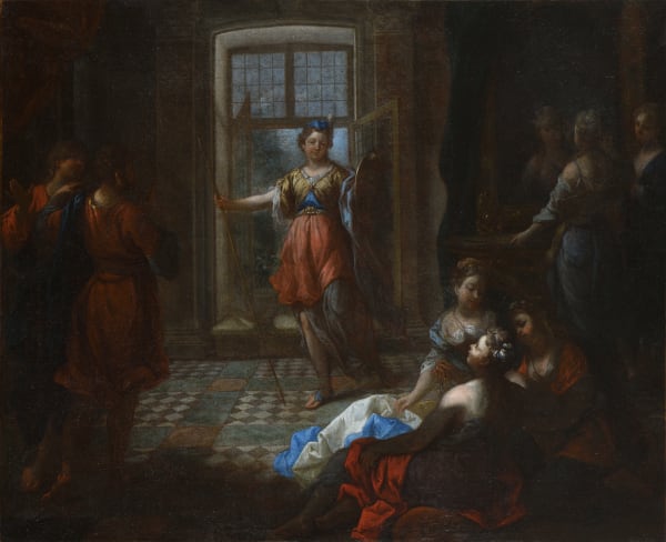 Michel SERRE (Tarragone 1658 - 1733 Marseille), Achilles among the Daughters of Lycomedes