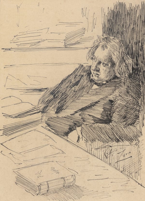 Anders Leonard Zorn (Mora 1860 – 1920), Ernest Renan, c. 1892