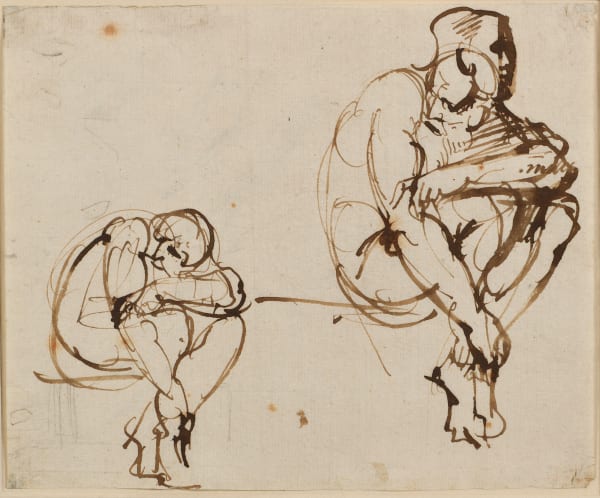 Giuseppe BOSSI (Busto Arsizio 1777 - 1815 Milano), Studies of seated figures