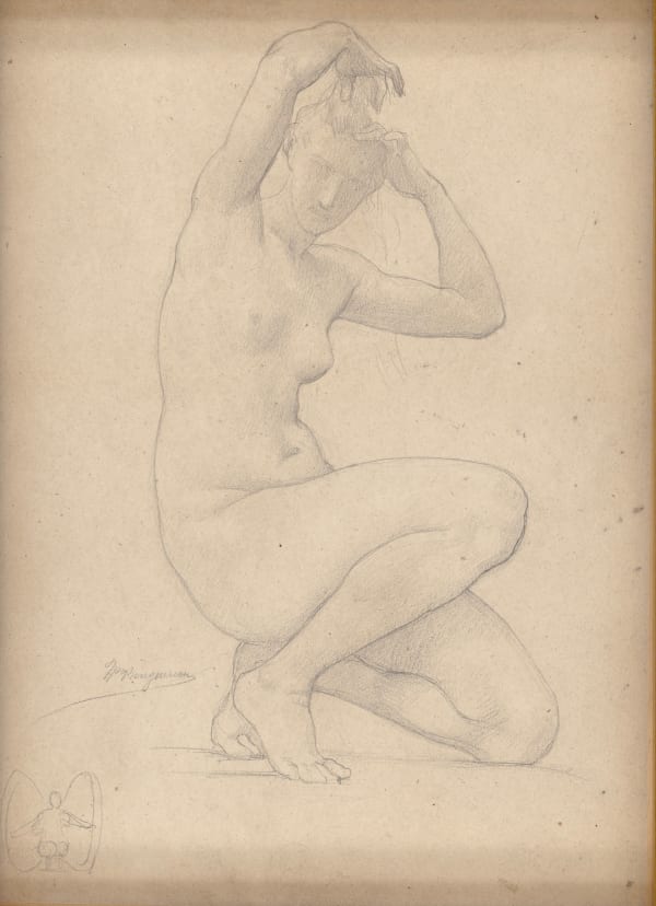 Adolphe William Bouguereau (La Rochelle 1825 - 1905), Study for La Toilette de Vénus, c. 1873