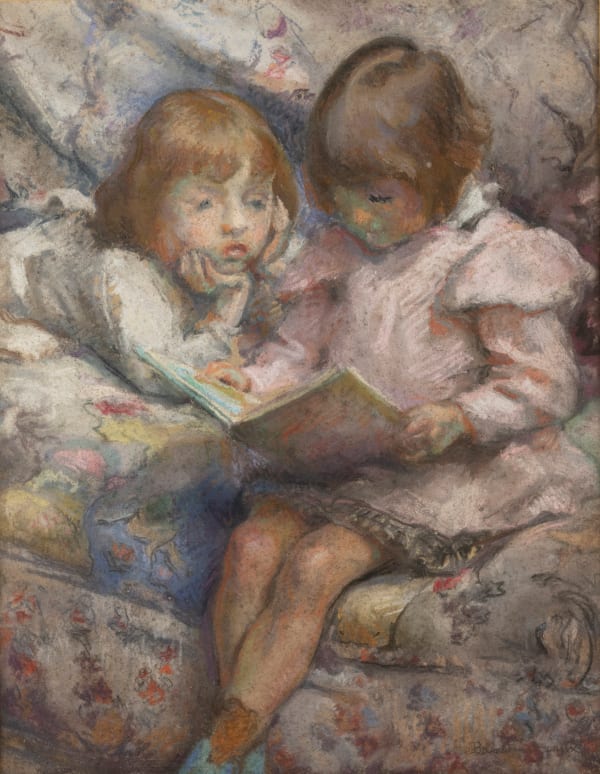 Georges BARAT-LEVRAUX (Blois 1878 - 1964 Monrouge), Young Girls Reading