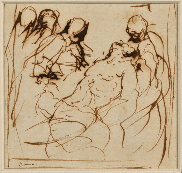 Attributed to Disegnatore Mistorioso, The Entombment