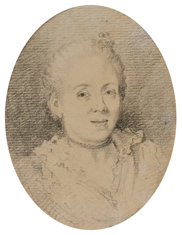 Auguste de SAINT-AUBIN (Paris 1736 - 1807), Portrait of woman