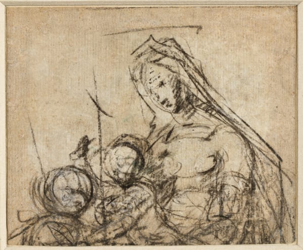 Paolo di Bernardino d'Antonio called Fra PAOLINO da PISTOIA (1488-1547), On recto: Virgin and Child with the infant St John the Baptist On verso: Virgin and Child, 1515
