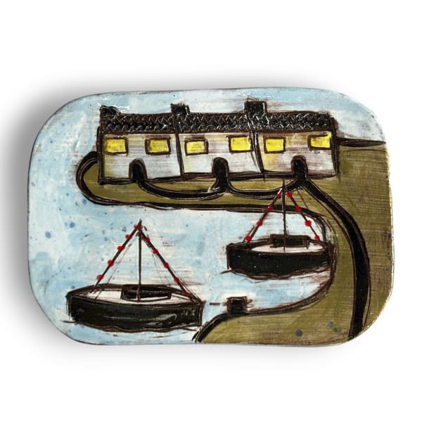 Anne Barrell, Resting Up - Postcard Plate, 2025