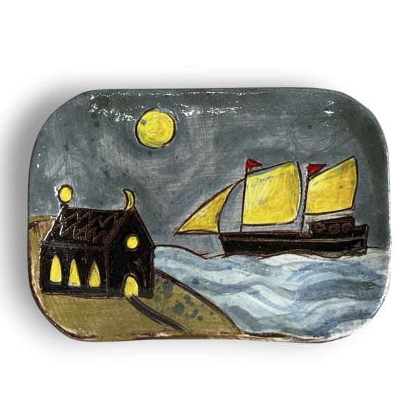 Anne Barrell, Sanctuary - Postcard Plate, 2025