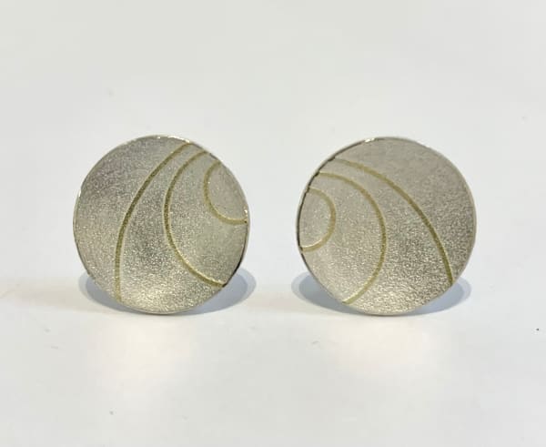 Hannah Souter, Satin lunar studs, 2025