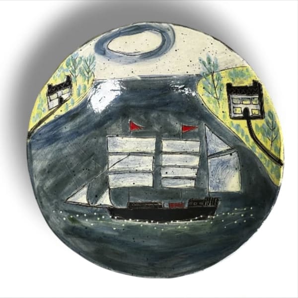 Anne Barrell, Tea Clipper - Pedestal Dish, 2025