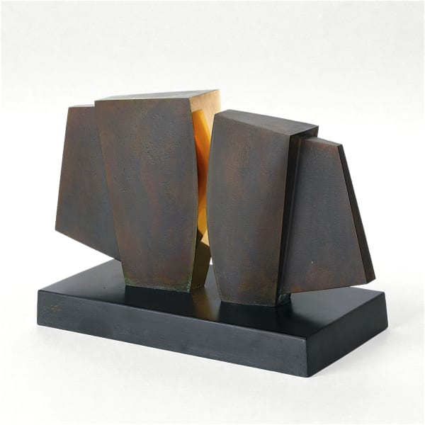 Tommy Rowe Wing Forms Penzer , 2024 Bronze, part-polished/patinated, on slate base. Signed, titled and dated 2024 on base, number 3 from the edition of 5. H 23 x W 35 cm x D 12.5 cm.