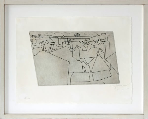 Ben Nicholson OM, St Ives from Trezion (Lafranca 43), 1967