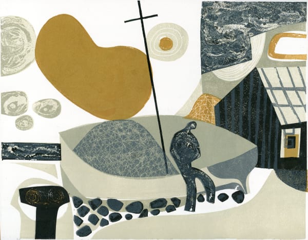Melvyn Evans - Boat and Figure, 2021