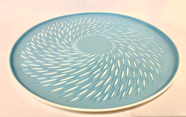 Sasha Wardell, Blue 'Shoal' Biscuit Plate, 2025