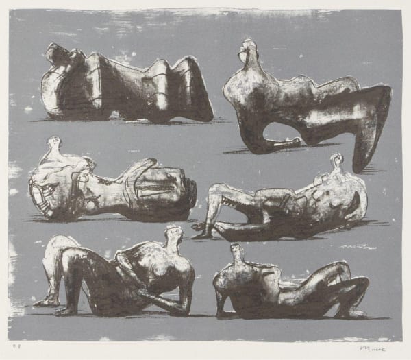 Henry Moore OM CH, Six Reclining Figures [Cramer 298], 1973