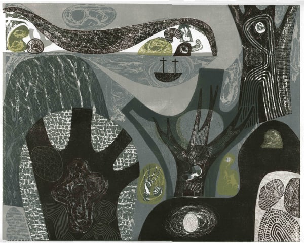 Melvyn Evans, Stone and Tree, 2021