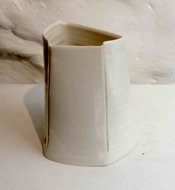 Carina Ciscato, Small White Vase, 2018