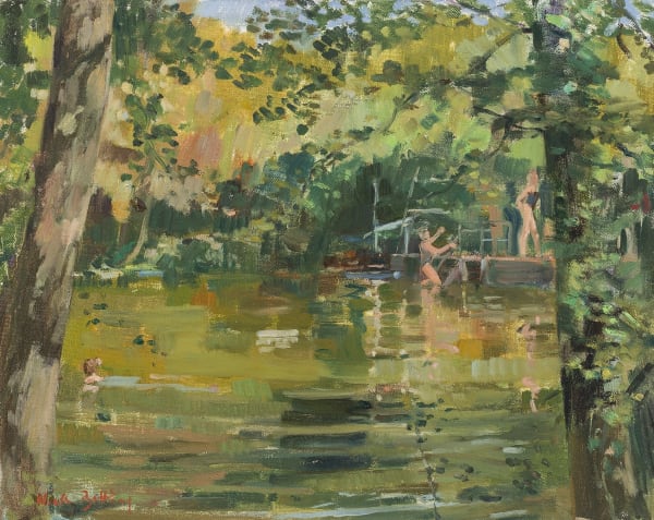 Nick Botting, 20. The last swimmers