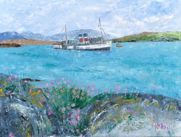 Frances Macdonald, 10. Waverley returns to Crinan afer 35 years chased by M.V. Sgarbh, 2025