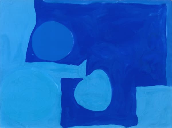 Patrick Heron, Three Blues, Three Discs, 1965