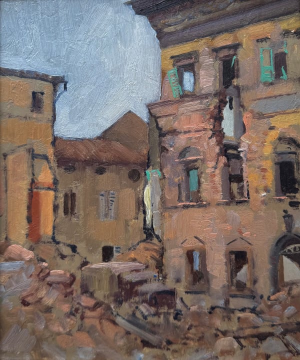 Edward Seago, Untitled (Bomb damage), 1944