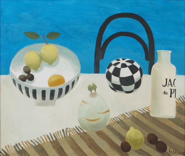 Mary Fedden OBE RA RWA, The black chair