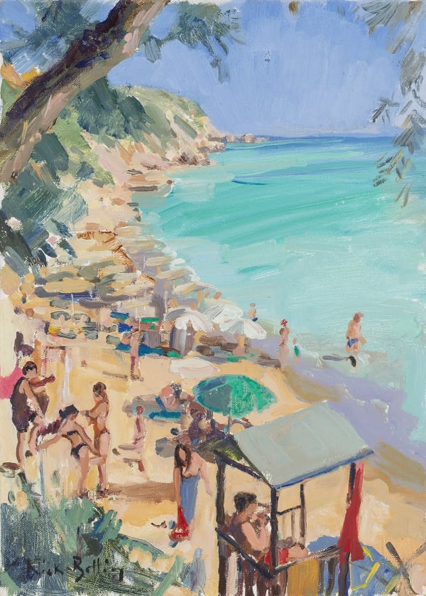 Figures on the beach, Kefalonia Nick Botting