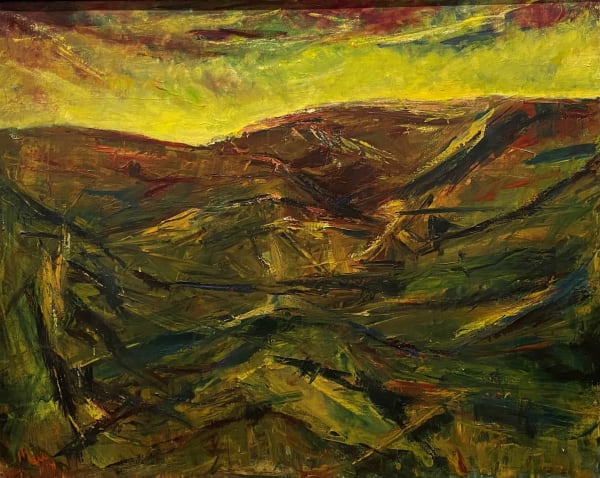 Landscape near Llanarmon Dyffryn Ceiriog, Wales, 1971 Leslie Marr
